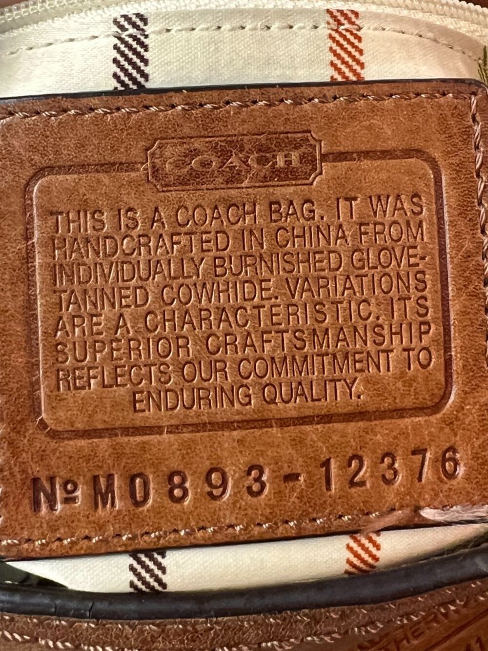 Coach Bleecker Leather Duffle 12376 Tan Leather - Shoulder Bag - Picture 2 of 9